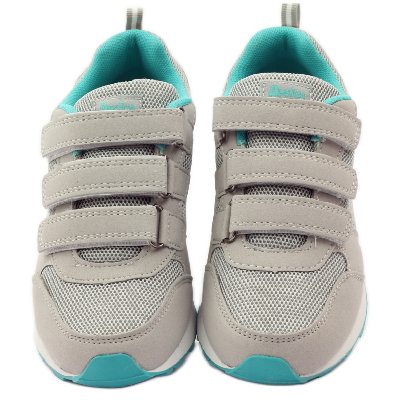 American Club American leather insole sports shoes green grey 4