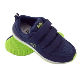 American Club American leather insole sports shoes navy blue green 3 American Club American leather insole sports shoes navy blue green 3