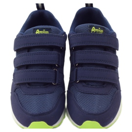 American Club American leather insole sports shoes navy blue green 4 American Club American leather insole sports shoes navy blue green 4