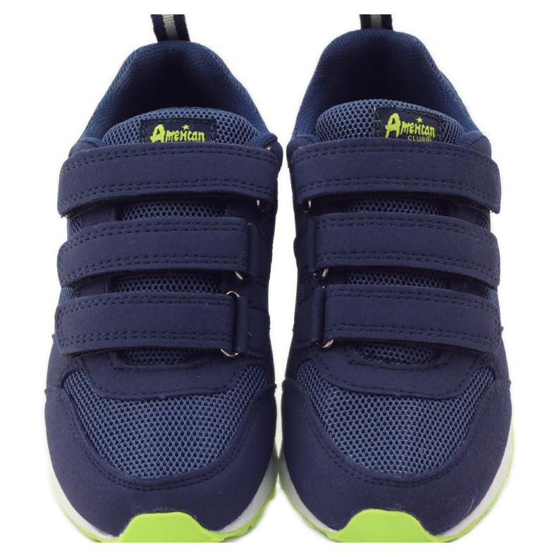 American Club American leather insole sports shoes navy blue green 4 American Club American leather insole sports shoes navy blue green 4