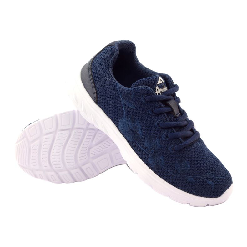 American Club Sports shoes with leather insole, navy blue 3 American Club Sports shoes with leather insole, navy blue 3