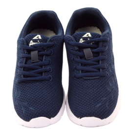 American Club Sports shoes with leather insole, navy blue 4