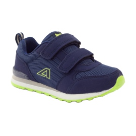 American Club American leather insole sports shoes navy blue green 1