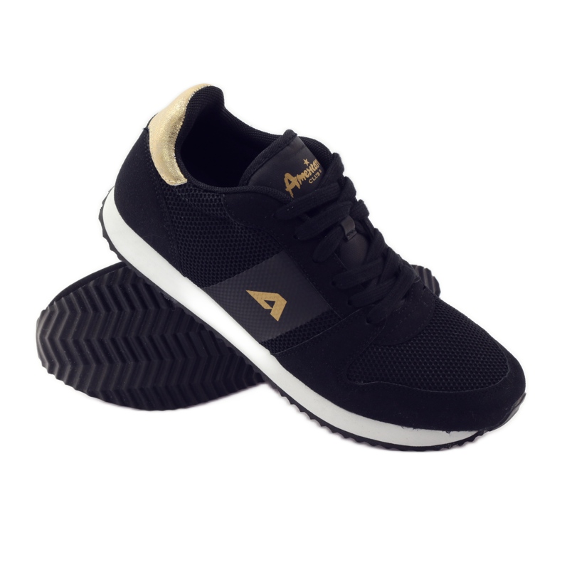 American Club American 17022 women's sports shoes black yellow 3 American Club American 17022 women's sports shoes black yellow 3