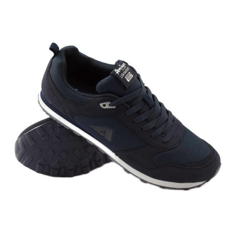 American Club American 1754 navy blue jogging shoes 3 American Club American 1754 navy blue jogging shoes 3