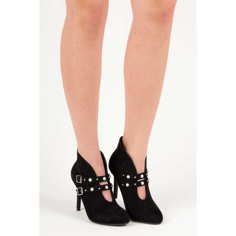 Cm Paris Black ankle boots with buckles 2