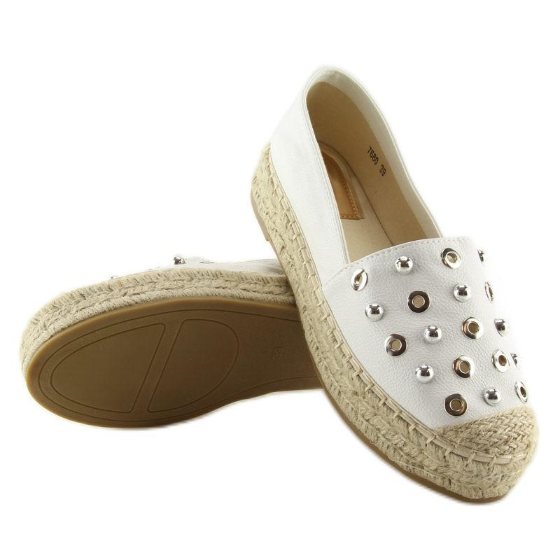 White espadrilles white 7680 white 2
