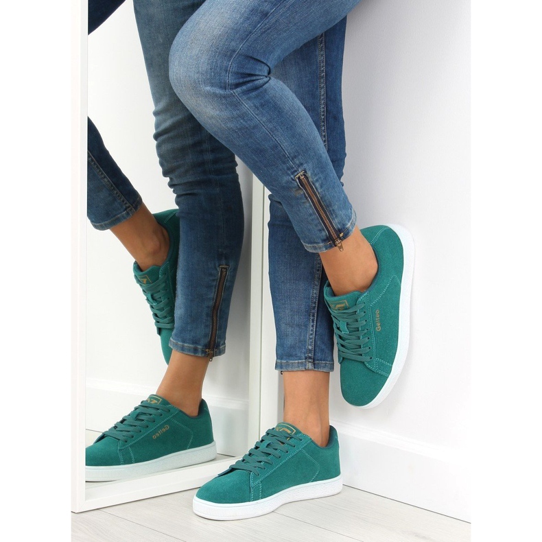 T-1706 Turquise sea women's sports shoes green 1