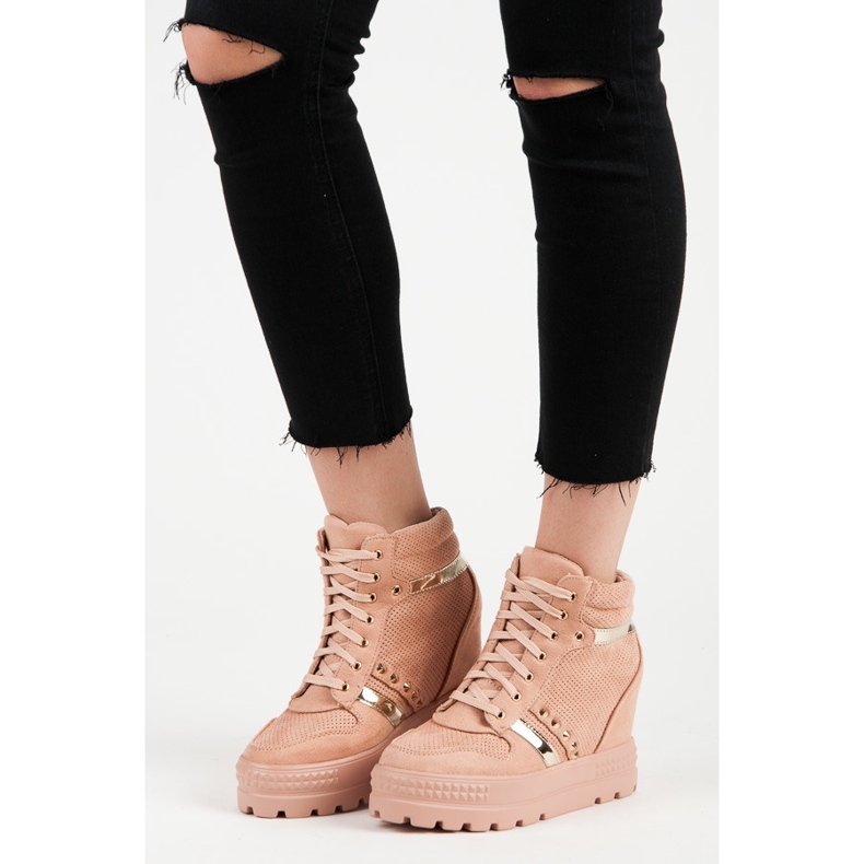 Bestelle Platform sneakers pink 1