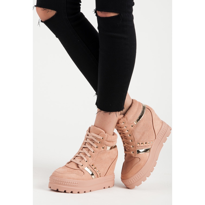 Bestelle Platform sneakers pink 2