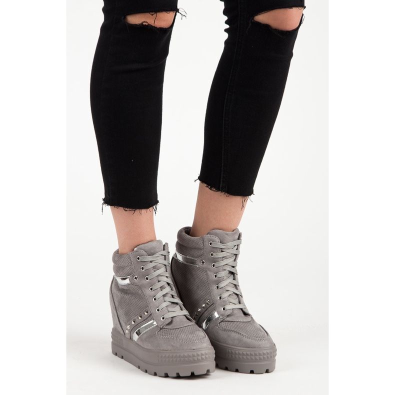 Bestelle Platform sneakers grey 1
