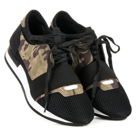 Slip-on sports shoes black brown green 2 Slip-on sports shoes black brown green 2