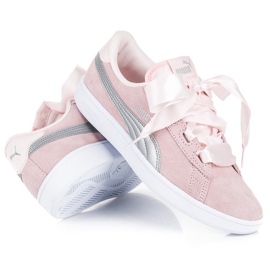 Puma smash V2 ribbon jr pink 2