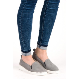 Leather vinceza loafers grey 1 Leather vinceza loafers grey 1