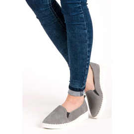 Leather vinceza loafers grey 2