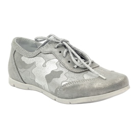 RenBut Leather sports boots. Silver lace -up shoes grey 1 RenBut Leather sports boots. Silver lace -up shoes grey 1