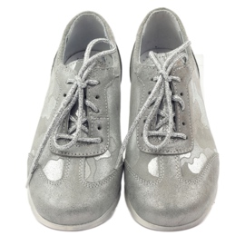 RenBut Leather sports boots. Silver lace -up shoes grey 4 RenBut Leather sports boots. Silver lace -up shoes grey 4