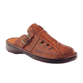 Naszbut leather slippers 045 brown 1
