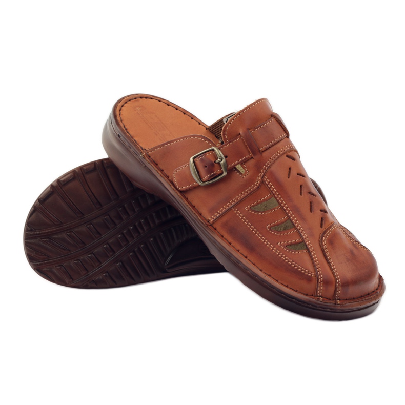 Naszbut leather slippers 045 brown 3