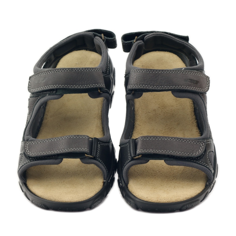 Naszbut 043 velcro leather sandals black grey 4 Naszbut 043 velcro leather sandals black grey 4