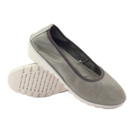Leather shoes for women loafers Filippo 045 grey 3