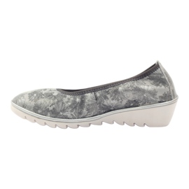 Leather shoes for women loafers Filippo 046 grey 2
