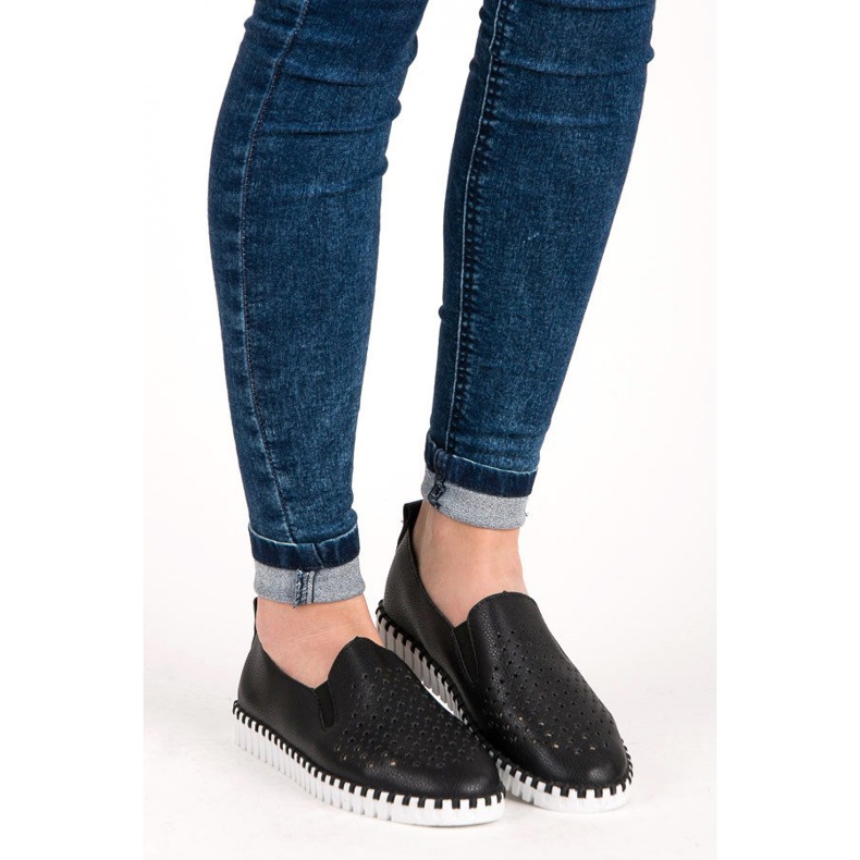 Seastar Openwork Slip On Sneakers black 2