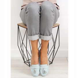 Blue loafers for women 3147 L. Blue 2