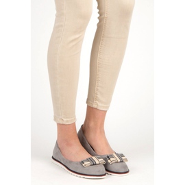 Suede ballerinas grey 1