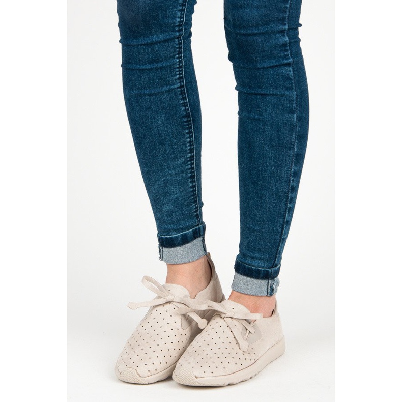 Kylie Suede Openwork Slipons brown 1