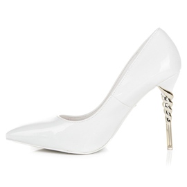 Seastar Stilettos with a decorative heel white 1