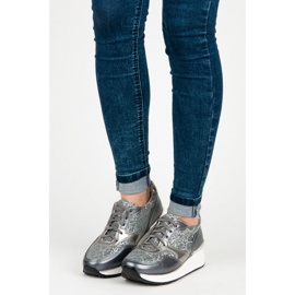 Kylie Sport Shoes With Glitter grey 2