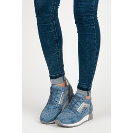 Kylie Fashionable Sneakers On The Platform blue 1 Kylie Fashionable Sneakers On The Platform blue 1