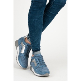 Kylie Fashionable Sneakers On The Platform blue 2 Kylie Fashionable Sneakers On The Platform blue 2