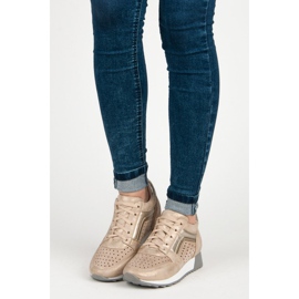 Kylie Fashionable Sneakers On The Platform yellow 1