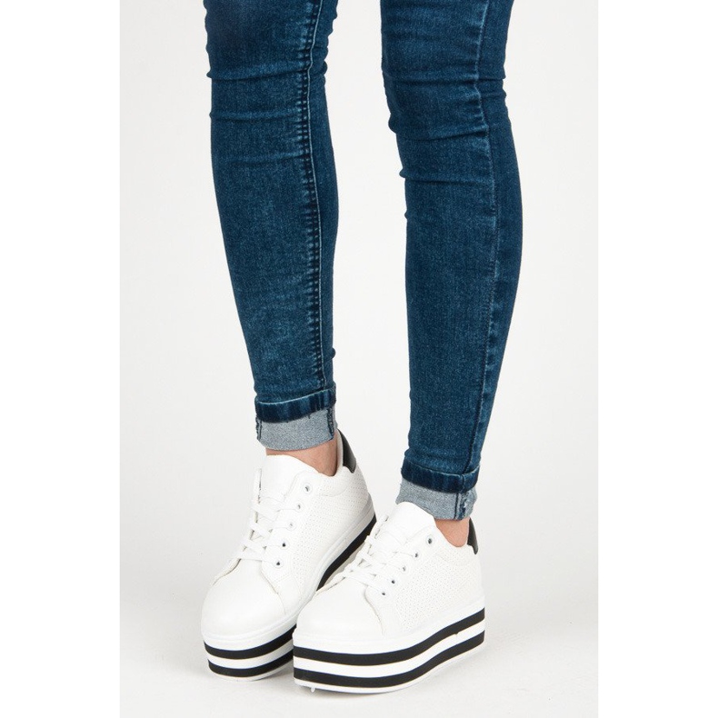 Seastar Lace-up sneakers on the platform white 1