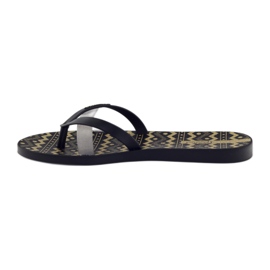 Ipanema 82289 leisure women's slippers black yellow 2