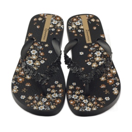 Ipanema 82397 floral women's slippers black brown 4 Ipanema 82397 floral women's slippers black brown 4