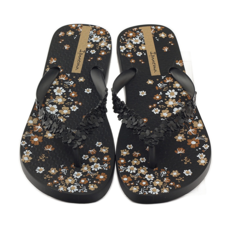 Ipanema 82397 floral women's slippers black brown 4 Ipanema 82397 floral women's slippers black brown 4