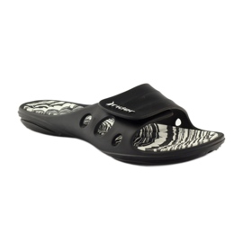 Rider 82213 velcro pool slippers black white 1