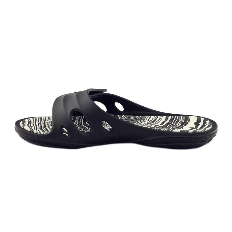 Rider 82213 velcro pool slippers black white 2