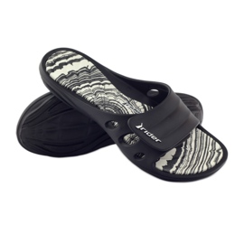 Rider 82213 velcro pool slippers black white 3
