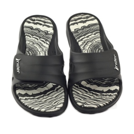 Rider 82213 velcro pool slippers black white 4