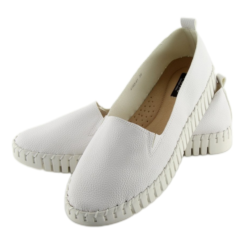 White 4163 White super comfortable slip-on sneakers 2 White 4163 White super comfortable slip-on sneakers 2
