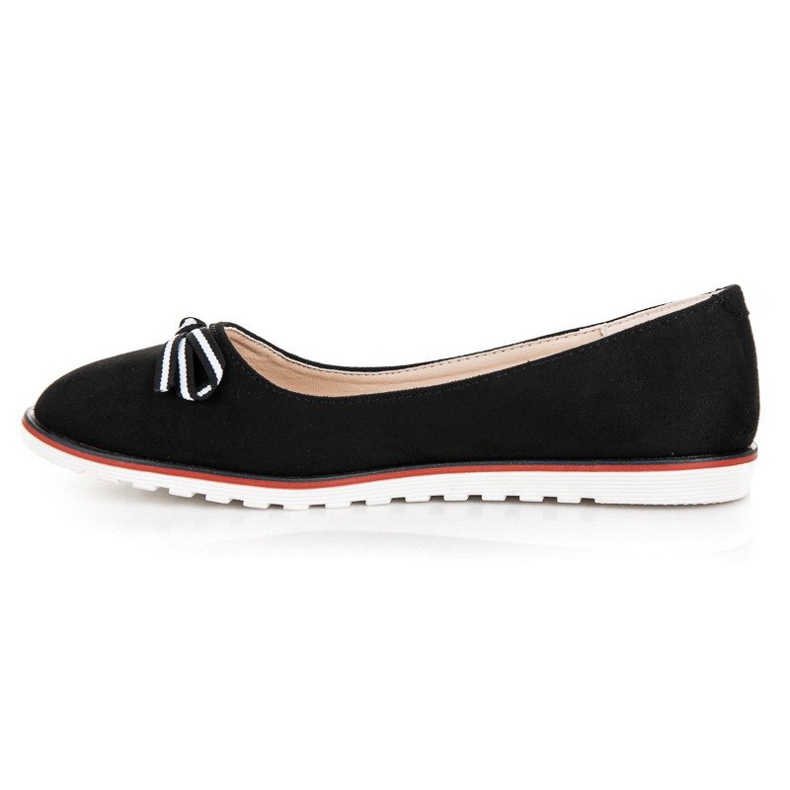 Suede ballerinas black 1