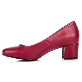 Low-heeled pumps vices red 1