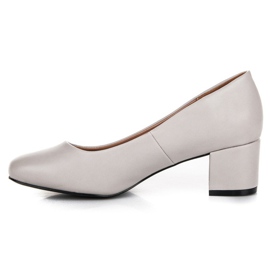 Low-heeled pumps vices grey 1
