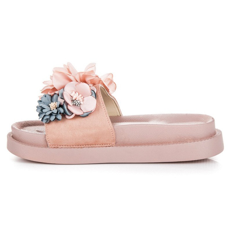 Seastar Flowers women's slippers pink 1
