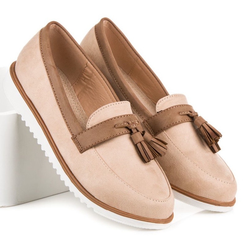 Boho vices beige moccasins 1