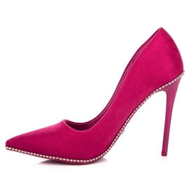 Seastar Fashionable fuchsia high heels pink 1